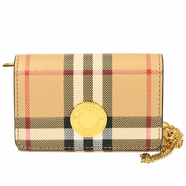 バーバリー ロンドン Burberry 小銭入れ レディース コインケース チェック柄 チェーンストラップ付き 【送料無料】 ブランド バーバリー正規品販売店 直営アウトレット店より直輸入