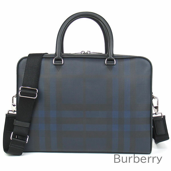 父の日無料ラッピング！ バーバリー ロンドン Burberry バッグ メンズ ビジネスバッグ ブリーフケース 2Way チェック柄 A4収納可能 肩掛け・斜めがけ可能 かばん 鞄 【送料無料】 ブランド バーバリー正規品販売店 直営アウトレット店より直輸入 【あす楽】