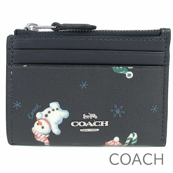 コーチ COACH 小銭入れ レディース 定期入れ パスケース カードケース IDケース コインケース キーケース スノーマン 雪だるま 【送料無料】 ブランド コーチ正規品販売店 直営アウトレット店より直輸入 【あす楽】