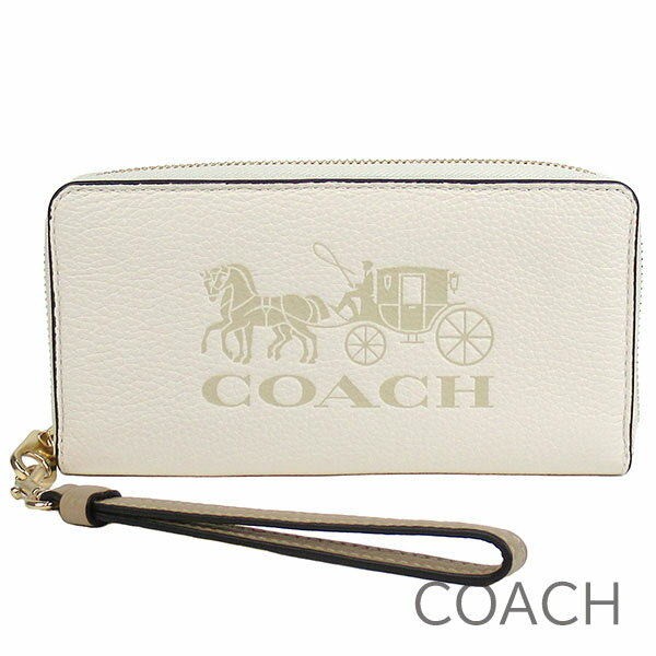 コーチ 革財布 レディース 父の日無料ラッピング！ コーチ COACH 財布 レディース 長財布 レザー 馬車モチーフ ラウンドファスナー 取り外し可能ストラップ付き 【送料無料】 ブランド コーチ正規品販売店 直営アウトレット店より直輸入 【あす楽】