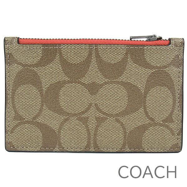 父の日無料ラッピング！ コーチ COACH 小銭入れ メンズ レディース カードケース コインケース シグネチャー 【送料無料（ネコポス メール便）】 ブランド コーチ正規品販売店 直営アウトレット店より直輸入 【あす楽】