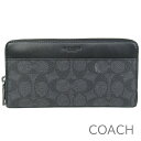 母の日無料ラッピング！ コーチ COACH 財布 メンズ レディース 長財布 シグネチャー ラウンドファスナー 【送料無料】 ブランド コーチ正規品販売店 直営アウトレット店より直輸入 【あす楽】