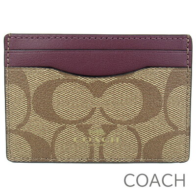 クリスマスラッピング! コーチ COACH パスケース レディース 定期入れ カードケース シグネチャー 【送料無料(ネコポス メール便)】 ブランド コーチ正規品販売店 直営アウトレット店より直輸入 【あす楽】