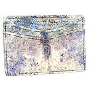 バレンタイン無料ラッピング！ Leather Island (レザーアイランド) VINTAGED SMALL CREDIT LAVENDERカードケース #liw1221_laven