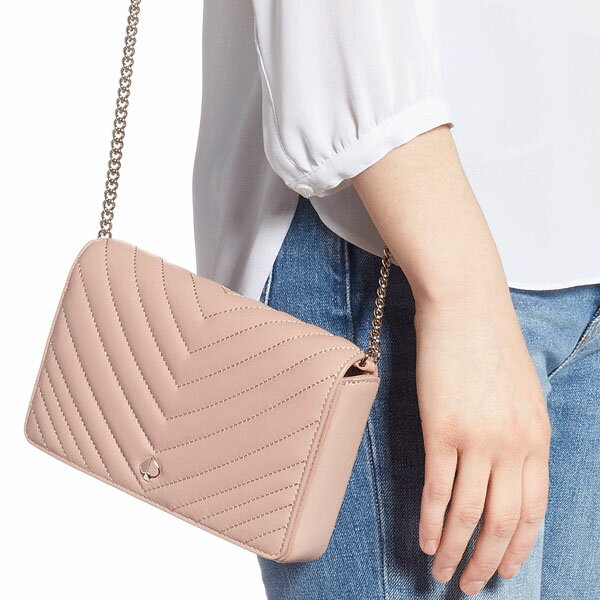 ケイトスペード kate spade バッグ レディース ショルダーバッグ ポシェット キルティング レザー かばん 鞄 【送料無料】 ブランド ケイトスペード正規品販売店 直営アウトレット店より直輸入