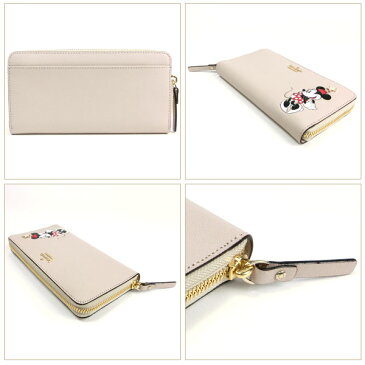 ケイトスペード kate spade 財布 レディース 長財布 ディズニー×ケイトスペード ミニーマウス Disney コラボレーション 限定商品 レザー ラウンドファスナー 【送料無料】 ブランド ケイトスペード正規品販売店 直営アウトレット店より直輸入 【あす楽】