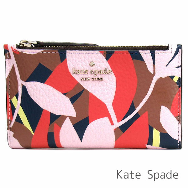 訳アリ！超お買い得！ ケイトスペード kate spade 小銭入れ レディース カードケース パスケース 定期入れ コインケース IDケース レザー ボタニカル柄 【送料無料】 ブランド ケイトスペード正規品販売店 直営アウトレット店より直輸入 【あす楽】