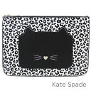 母の日無料ラッピング！ ケイトスペード kate spade ポーチ レディース セカンドバッグ 小物入れ 猫 ネコ キャット 【送料無料】 ブランド ケイトスペード正規品販売店 直営アウトレット店より直輸入 【あす楽】