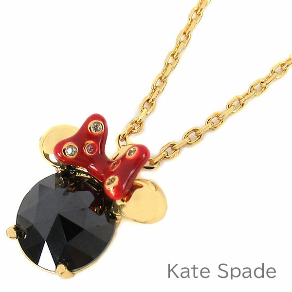 ディズニー  ケイトスペード kate spade ペンダント レディース ネックレス アクセサリー ジュエリー ディズニー ミニーマウス Disney コラボ商品 【送料無料（ネコポス メール便）】 ブランド ケイトスペード正規品販売店 直営アウトレット店より直輸入 【あす楽】