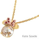 ディズニー  ケイトスペード kate spade ペンダント レディース ネックレス アクセサリー ジュエリー ディズニー ミニーマウス Disney コラボ商品 【送料無料（ネコポス メール便）】 ブランド ケイトスペード正規品販売店 直営アウトレット店より直輸入