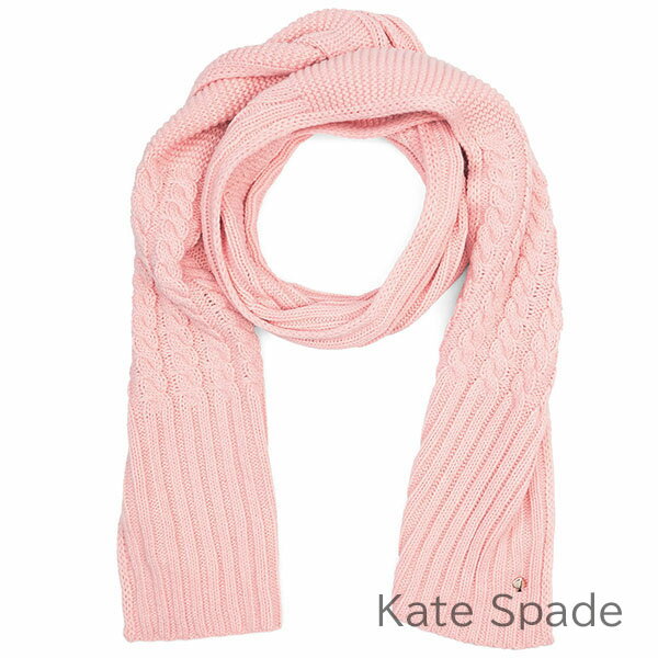 父の日無料ラッピング！ ケイトスペード kate spade マフラー レディース MUFFLER パッチワーク ニット 【送料無料】 ブランド ケイトスペード正規品販売店 直営アウトレット店より直輸入 【あす楽】