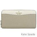 母の日無料ラッピング！ ケイトスペード kate spade 財布 レディース 長財布 レザー 2トーン バイカラー ラウンドファスナー 【送料無料】 ブランド ケイトスペード正規品販売店 直営アウトレット店より直輸入 【あす楽】