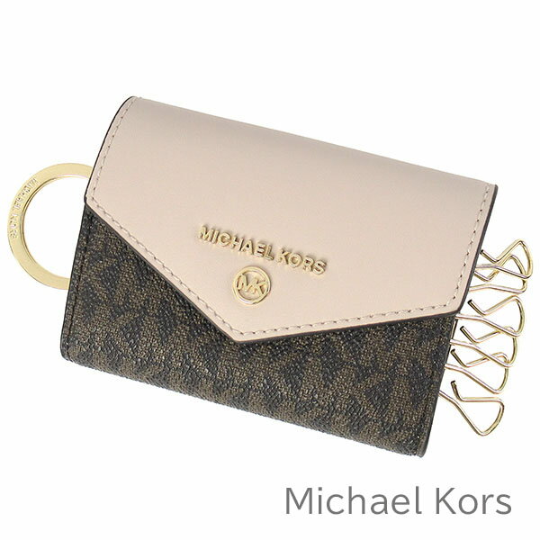 マイケルコース キーケース レディース 父の日無料ラッピング！ マイケル マイケルコース MICHAEL Michael Kors キーケース 6連 メンズ レディース 小銭入れ コインケース MK柄 シグネチャー 2トーン バイカラー 【送料無料】 ブランド マイケルコース正規品販売店 直営アウトレット店より直輸入 【あす楽】