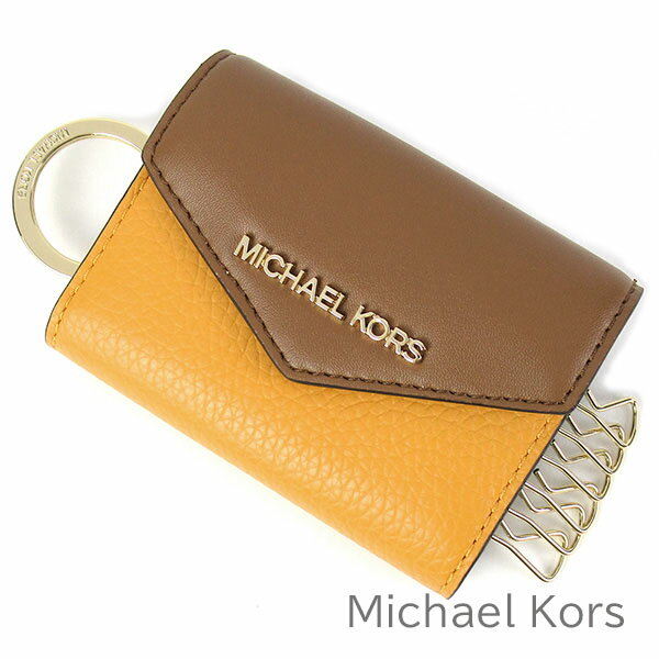 マイケル・コース 革小銭入れ レディース 父の日無料ラッピング！ マイケル マイケルコース MICHAEL Michael Kors キーケース 6連 メンズ レディース 小銭入れ コインケース レザー 2トーン バイカラー 【送料無料】 ブランド マイケルコース正規品販売店 直営アウトレット店より直輸入 【あす楽】