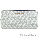 母の日無料ラッピング！ マイケル マイケルコース MICHAEL Michael Kors 財布 メンズ レディース 長財布 MK柄 シグネチャー ラウンドファスナー 【送料無料】 ブランド マイケルコース正規品販売店 直営アウトレット店より直輸入 【あす楽】