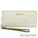 マイケル マイケルコース MICHAEL Michael Kors 財布 メンズ レディース 長財布 MK柄 シグネチャー ストラップ付き ラウンドファスナー 【送料無料】 ブランド マイケルコース正規品販売店 直営アウトレット店より直輸入 【あす楽】