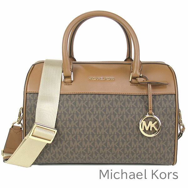 マイケルコース ハンドバッグ マイケル マイケルコース MICHAEL Michael Kors バッグ レディース ハンドバッグ ミニボストンバッグ 2Way MK柄 シグネチャー チャーム付き 肩掛け・斜めがけ可能 かばん 鞄 【送料無料】 ブランド マイケルコース正規品販売店 直営アウトレット店より直輸入 【あす楽】