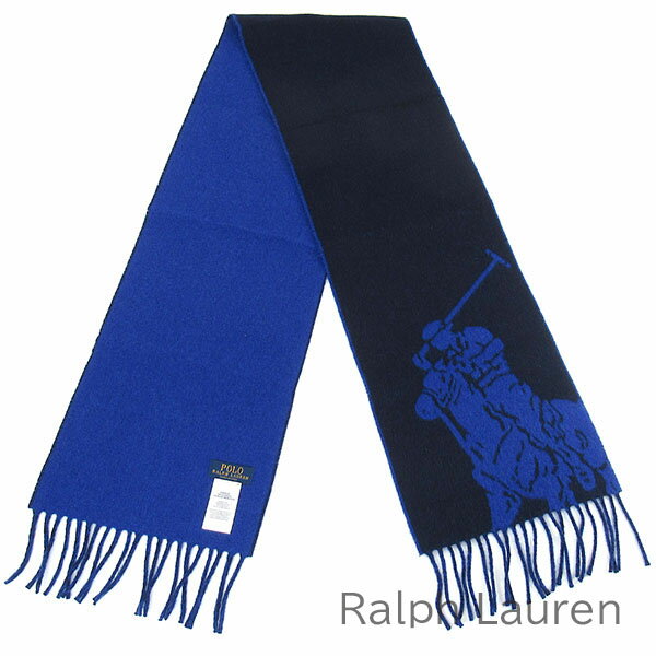 ポロ ラルフローレン Polo Ralph Lauren マフラー メンズ レディース ラルフ MUFFLER イタリア製 リバーシブルで使用可能 ビッグポニー ウール 【送料無料】 ブランド ラルフローレン正規品販売店 直営アウトレット店より直輸入 【あす楽】