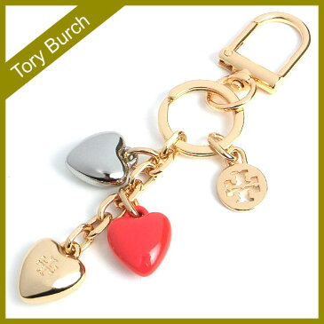 トリーバーチ Tory Burch キーホルダー レディース キーリング ハート キークリップ付き 【送料無料(ネコポス メール便)】 ブランド トリーバーチ正規品販売店 直営アウトレット店より直輸入 【あす楽】