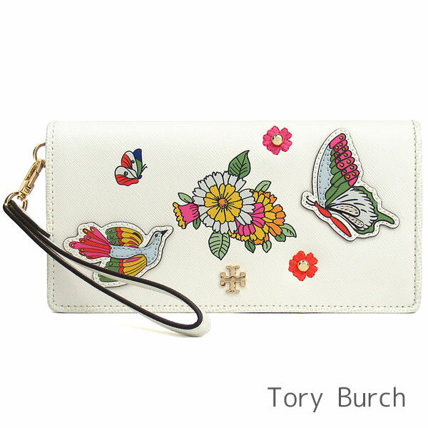 トリーバーチ 長財布 レディース 父の日無料ラッピング！ トリーバーチ Tory Burch 財布 レディース 長財布 レザー ストラップ付き 【送料無料】 ブランド トリーバーチ正規品販売店 直営アウトレット店より直輸入 【あす楽】