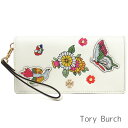 トリーバーチ 革長財布 レディース トリーバーチ Tory Burch 財布 レディース 長財布 レザー ストラップ付き 【送料無料】 ブランド トリーバーチ正規品販売店 直営アウトレット店より直輸入 【あす楽】