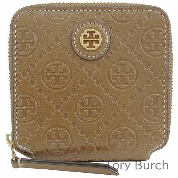 トリーバーチ 二つ折り財布 レディース 父の日無料ラッピング！ トリーバーチ Tory Burch 財布 レディース 二つ折り財布 レザー モノグラム シグネチャー ラウンドファスナー 【送料無料】 ブランド トリーバーチ正規品販売店 直営アウトレット店より直輸入 【あす楽】