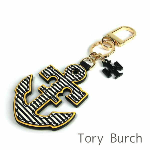 トリーバーチ Tory Burch キーホルダー レディース キーリング キークリップ付き イカリ 碇 アンカー レザー 【送料無料】 ブランド トリーバーチ正規品販売店 直営アウトレット店より直輸入 【あす楽】