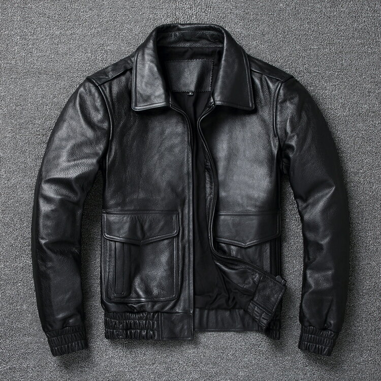 Rakuten - 本革 ジャケット メンズ 男性ライダース レザージャケット 牛革 革ジャンメンズ ブルゾン 防寒 アウター ショートコート メンズファッション シングル M-8XL 大きいサイズ ビッグサイズ 送料無料 海外通販