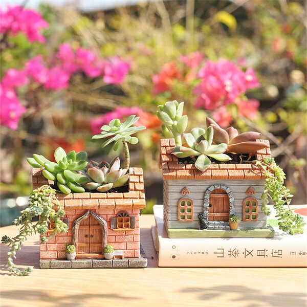 多肉植物鉢 ペンスタンド フラワーポット 底穴付き ペン立て プランター 部屋飾り 卓上 小物収納 園芸用品 置物 可愛い 容器 子供部屋 植木鉢 エケベリア 室内 ミニ植物適用 樹脂 観葉植物 彼女 鉢植え 楽天海外通販