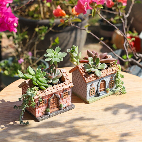 多肉植物鉢 ペンスタンド フラワーポット 底穴付き ペン立て プランター 部屋飾り 卓上 小物収納 園芸用品 置物 可愛い 容器 子供部屋 植木鉢 エケベリア 室内 ミニ植物適用 樹脂 観葉植物 彼女 鉢植え 楽天海外通販