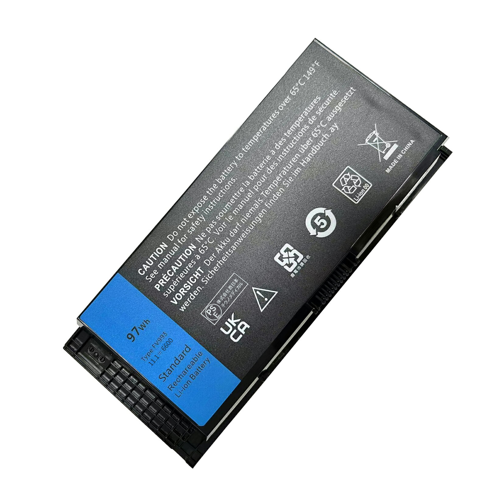 【1002円OFF&P10倍】新品 DELL RY6WH 互換バッテリー【6600mAh 11.1V】対応用 1年保証 高性能 PSE認証 互換バッテリパック YCC 201 2025CC-XIJP