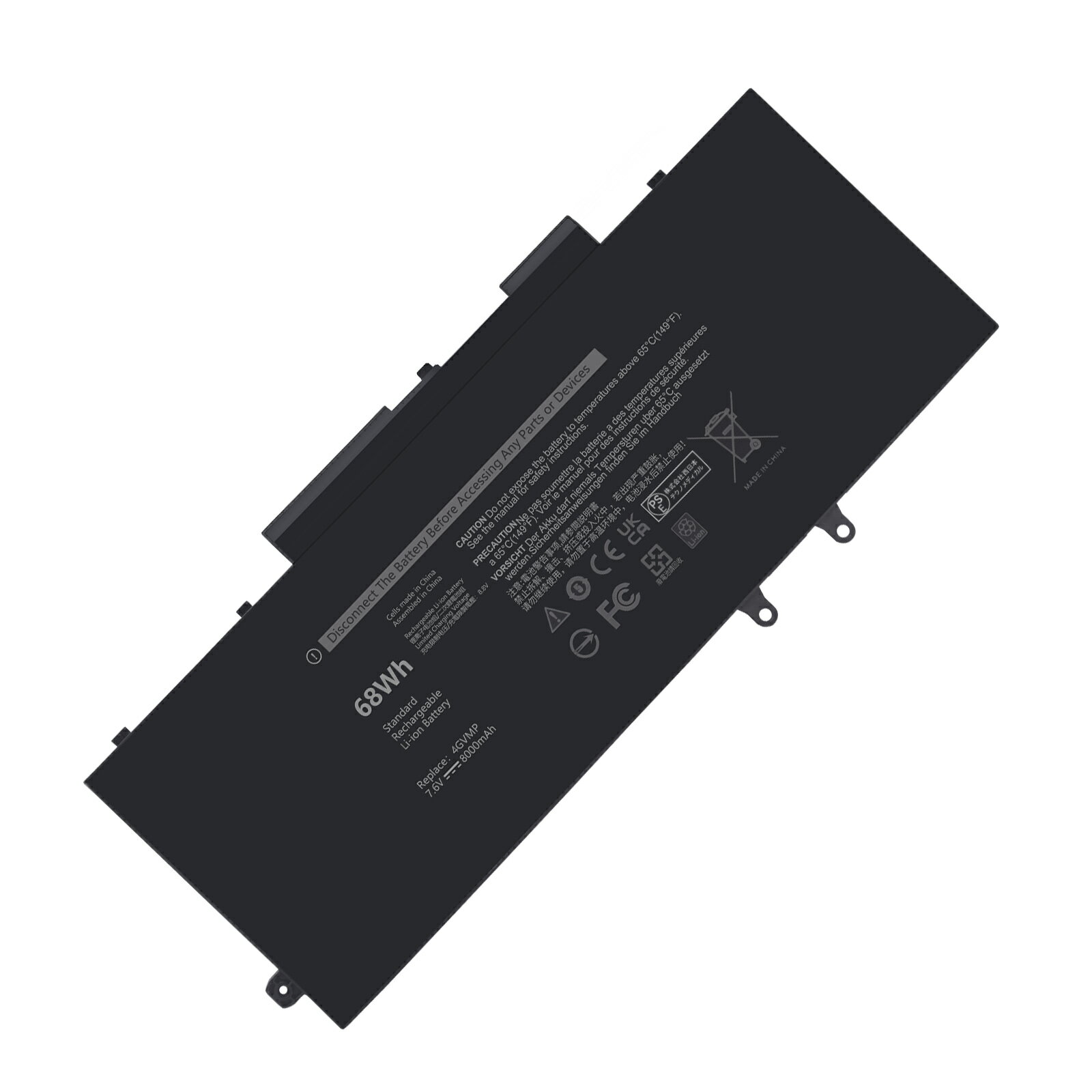 【P10倍&1050円OFF】新品 DELL Latitude5500 互換バッテリー【8000mAh 7.6V】対応用 1年保証 高性能 PSE認証 互換バッテリパック YCCA 168 2025CCA-XIJP