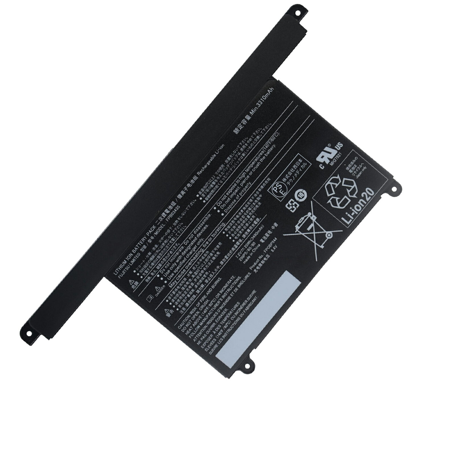 10ܥݥȡۿ Fujitsu FPCBP544 ߴХåƥ꡼3490mAh 7.2Vб 1ǯݾ ǽ PSEǧ ߴХåƥѥå YEF 47 2025EF-XIJPA