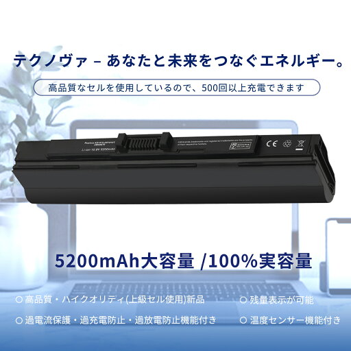 【1350円OFF&P10倍】新品 ACER 934T2039F 互換バッテリー【5200mAh 10.8V】対応用 1年保証 高性能 PSE認証 互換バッテリパック YDI 364 2025DI-XIJPA