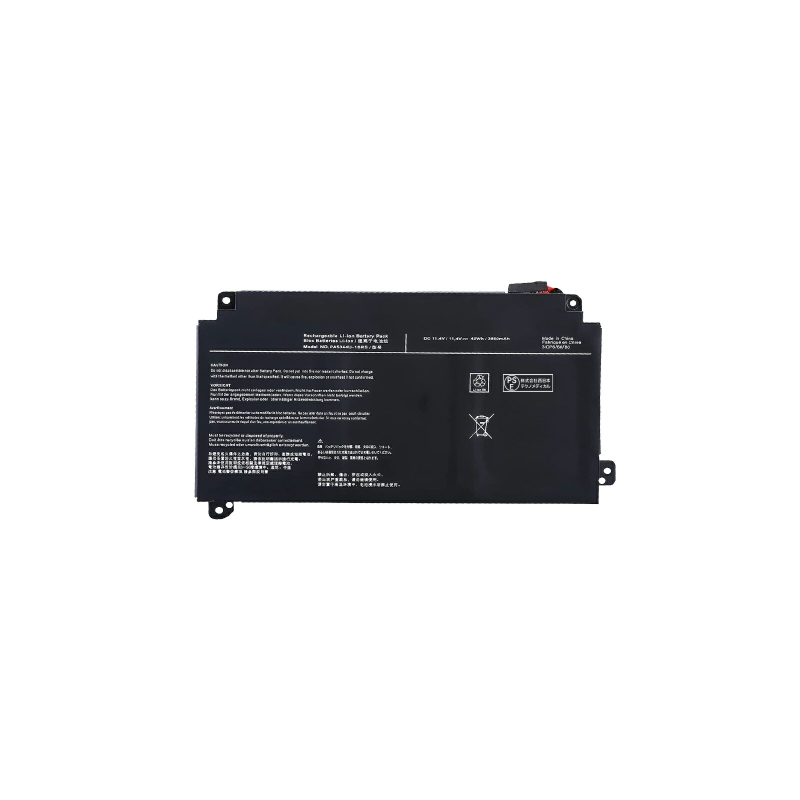 ●ブランド： Dynabook ●電圧： 11.4V ●容量： 3860mAh ●純正品型番(充電池コード)： ●対応機種： Dynabook T4 P1T4KPBW P1T4KPBB P1T4KPBG P1T4KPBR T5 P2T5KPBW P2T5KPBB P2T5KPBG T7 P2T7KPBW P2T7KPBG P2T7KPBL P2T7KPBP T9 P2T9KPBG P2T9KPBL P2T9KDBL X7 P1X7MPBW P1X7MPBG P1X7MPBL BJ65/FS A6BJFSF8L531 A6BJFSS8FD11 A6BJFSS8F511 A6BJFSE8FD11 A6BJFSE8F511 PA5344U-1BRS ●メーカー型番： LBTOSPA5344BK03-AAL-YBGXI P2T7KPBW ●PSEマークの種類： PSE ●届け出事業者名： トヨバンク株式会社 ※この商品は互換用バッテリーです。 注意点： ●同じ性能で金額の異なる商品がございますが、製造元部品が異なるためであり、性能には一切違いはありません。ご安心ください。 ●製造年月及び製品の世代更新でpse申告業者も変わっています。品質的には問題ございませんので、ご安心ください。●PSマークの種類：PSE ●届け出事業者名：株式会社西日本テクノメディカル ●多店舗で同時に販売するため、商品が一時的に欠品となる場合がございます。他の契約倉庫から出荷の手配を依頼することになり、発送日がまだ未確定で、ハッキリとご案内できませんので、弊社の出荷予定時間を参考にしてください。 ●当店でご購入された商品は、日本国内からお客様のもとへ直送されます。 ●一部商品は国内の提携先倉庫から配送されます。 ●個人輸入される商品は、全てご注文者自身の「個人使用?個人消費」が前提となりますので、ご注文された商品を第三者へ譲渡?転売することは法律で禁止されております。 ●国内配送の商品は国内でのお買い物と同じく消費税が発生いたします。 ●日付指定がなければ最短で出荷します。 ●本体機種の型番と純正バッテリーの型番は両方が一致していない場合、使用できない可能性があります。 ●ご購入前に、何かご不明点やご希望などございましたら、どうぞお気軽にお問合せ下さいませ。