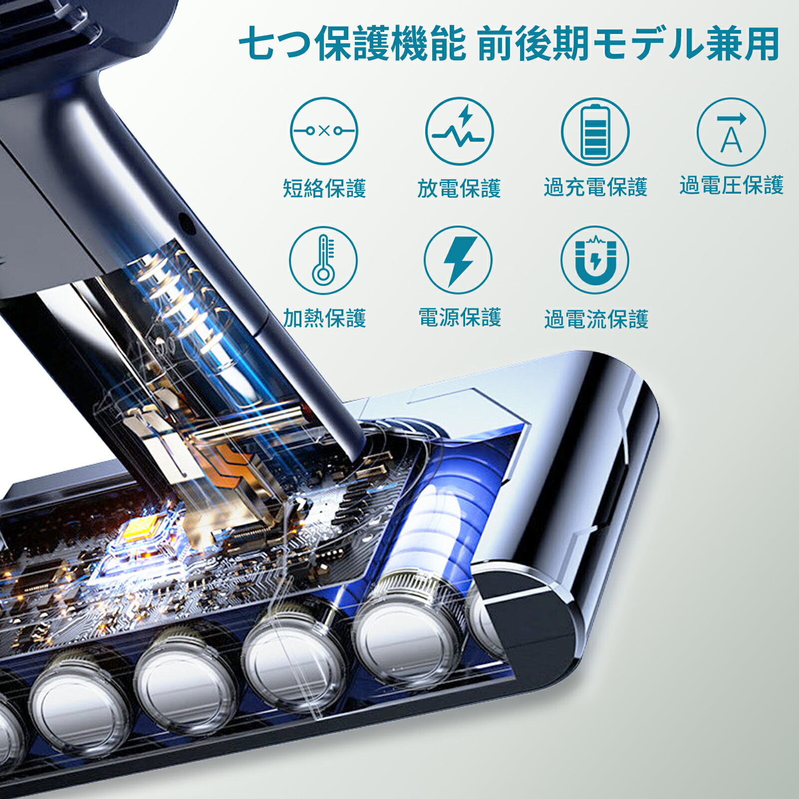 【680円OFF&P10倍】ダイソン 新品 204720-01 dyson 互換バッテリー 【4000mAh 21.6V】 対応用 高性能 バッテリー YBBHJKLA
