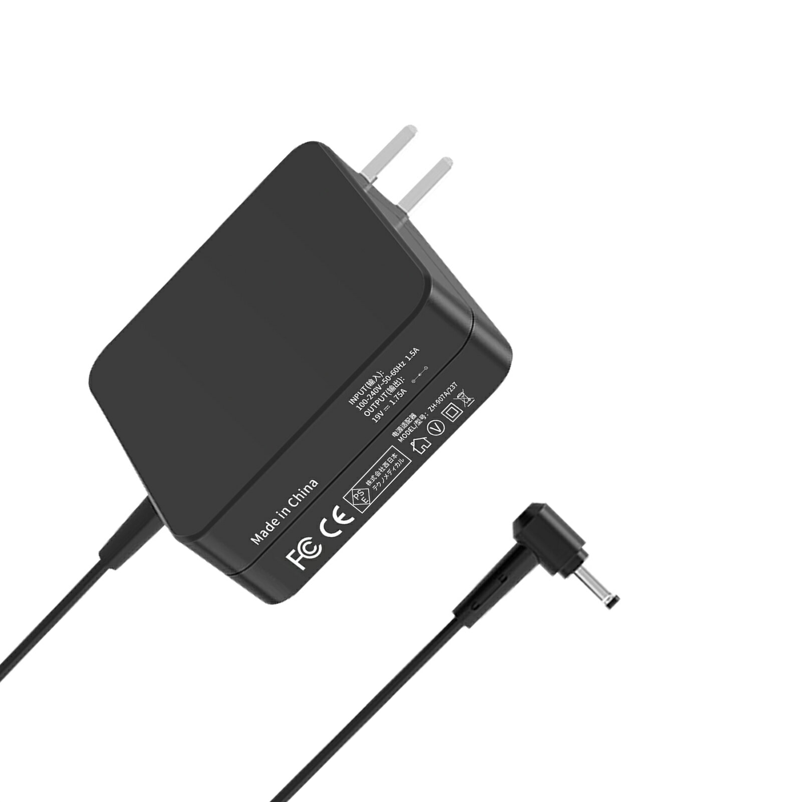 TechnoVa新品 Asus E203MA-4000G 互換電源アダプター 33W ACアダプター 対応用 1年保証 PSE認証 19V 1.75 4.0*1.35mm 充電器【送料無料】 LG23EQ