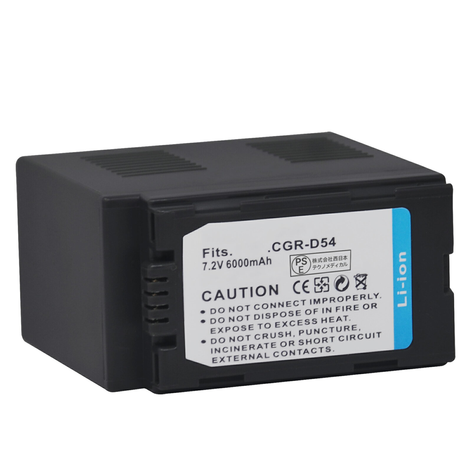 【1055円OFF&P5倍】新品 Panasonic CGR-D54 互換バッテリー 【6000mAh 7.2V】 対応...