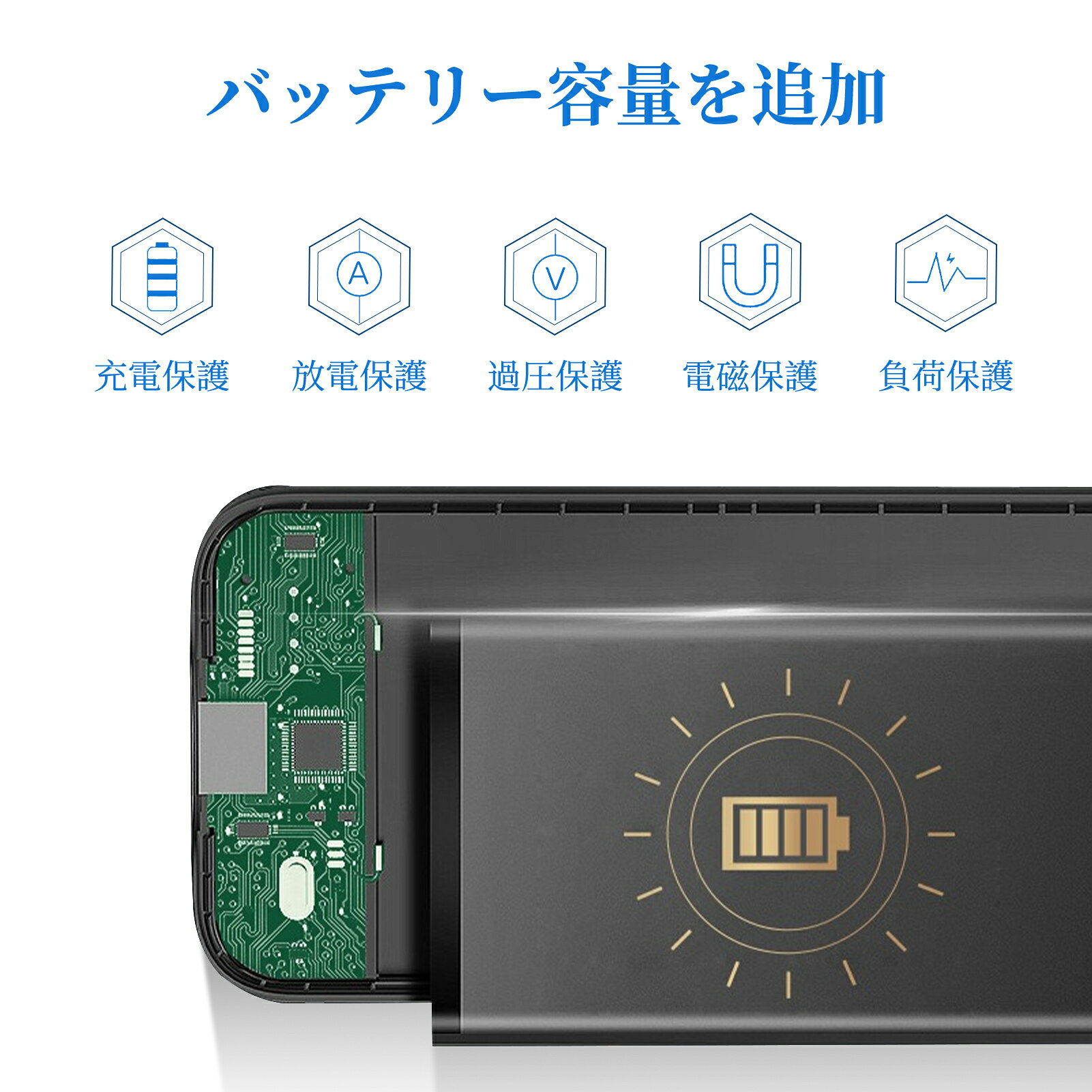 ココテクノの【5倍ポイント】【新品1年保証】 SAMSUNG S22Plus ag バッテリー内蔵ケース【5000mAh 3.7V】対応用 大容量 急速充電 PSE認証 互換バッテリパック スタンドA｜アングル2