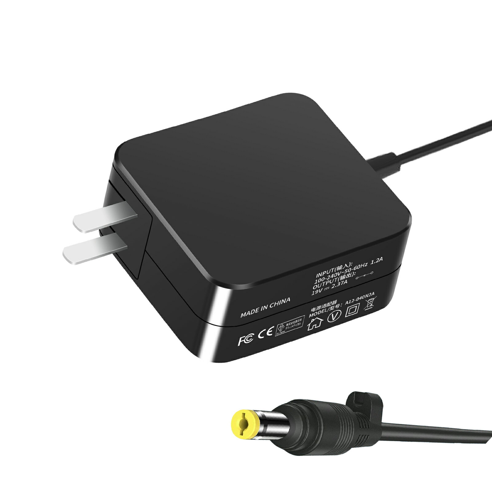 【10倍ポイント】【新品1年保証】 Chicony MB-B503E-A 互換電源アダプター 45W 対応用 充電器 19V 2.37A 交換電源アダプタ 【PSE認証済】【送料無料】 YKG 2025KG-XIJP