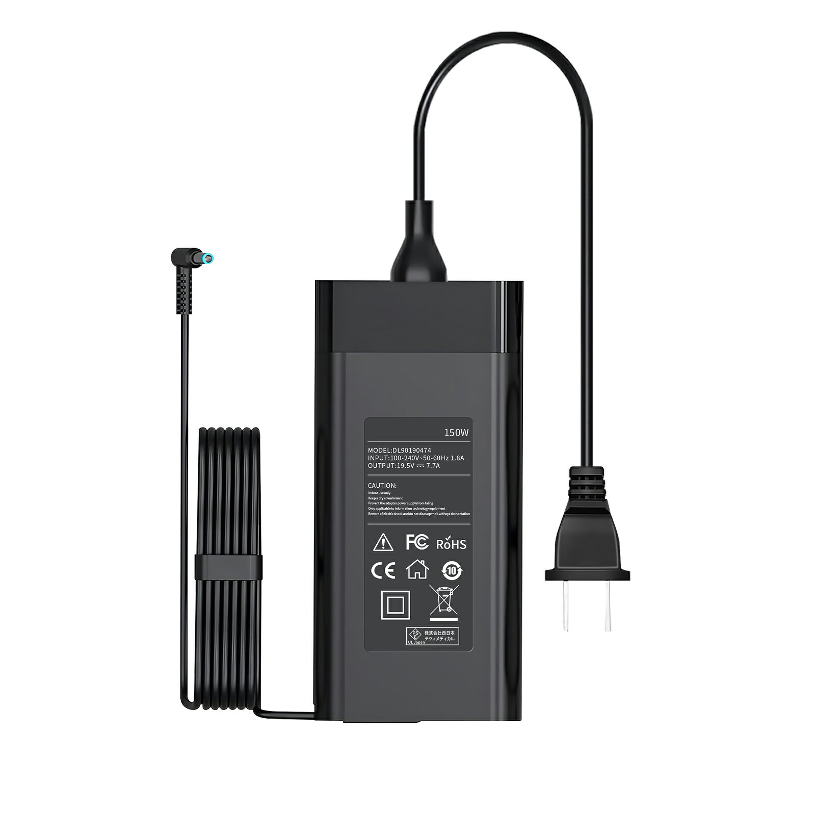 【290円OFF&P10倍】【新品1年保証】 HP 15 G5 互換電源アダプター 150W 対応用 充電器 19.5V 7.7A 交換電源アダプタ 【PSE認証済】【送料無料】 YKG 2025KG-XIJP