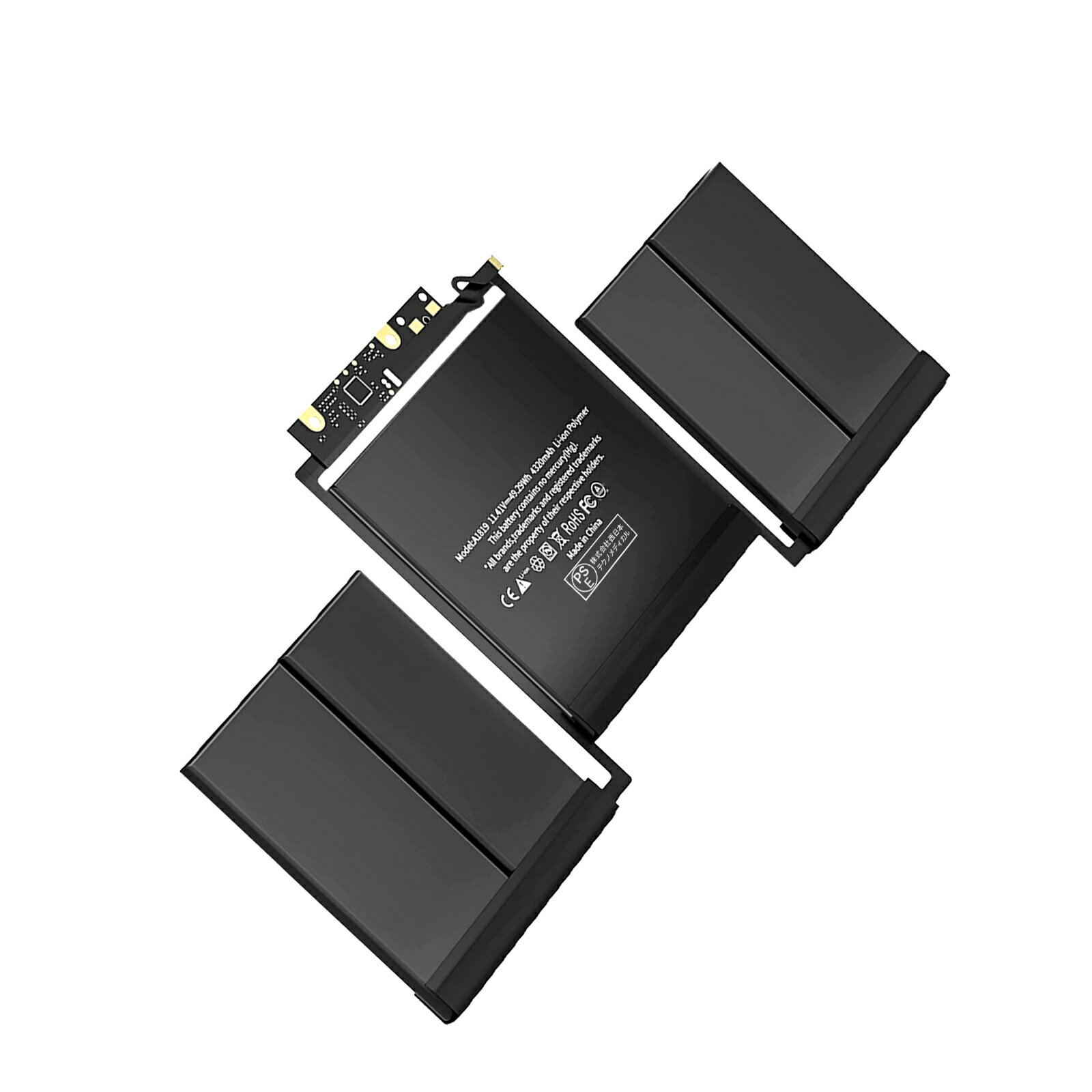 【10倍ポイント】【新品 年保証 APPLE MacBook pro 13 Inch A1706 (Late 2016 / Mid 2017バージョン) 互換バッテリー【4320mAh 11.41V】対応用 1年保証 高性能 PSE認証 互換バッテリパック YJZ 2025JZ-XIJP