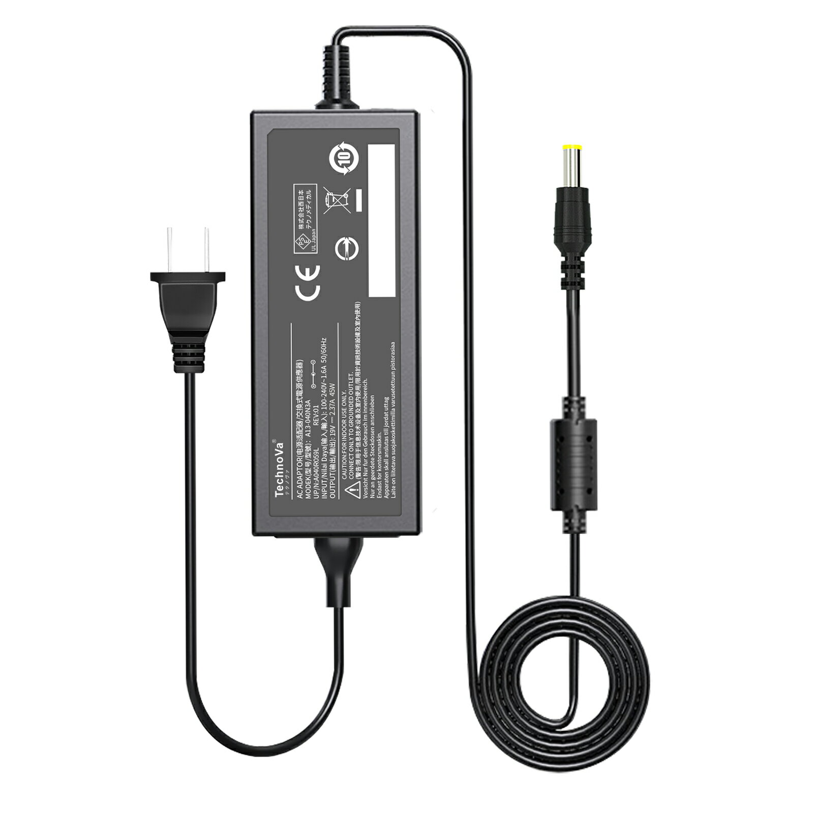 【5倍ポイント】Chicony B400H 互換電源アダプター 45W 対応用 充電器 19V 2.37A 交換電源アダプタ【高品質・電源ケーブル付き】 【新品1年保証】【PSE認証済】【送料無料】 YKM 2025KM-XIJP