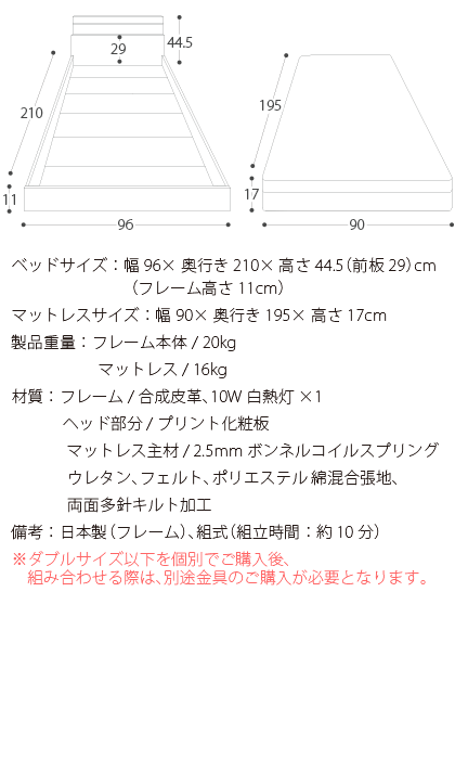 ベッド ロータイプベッド セミシングル マットレス付セット 木製 北欧 モダン シンプル セミ シングル フロアベッド PALATE（パレート） ボンネルコイルマットレスセット シンプル 北欧 モダン(ベット シングルベッド)