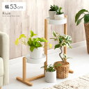 【5%OFFクーポン配布中】 フラワースタンド 花棚 おしゃれ 観葉植物 水やり 植物 花 植木 北欧 段々 高低差 天然木 グリーン シンプル ナチュラル か...