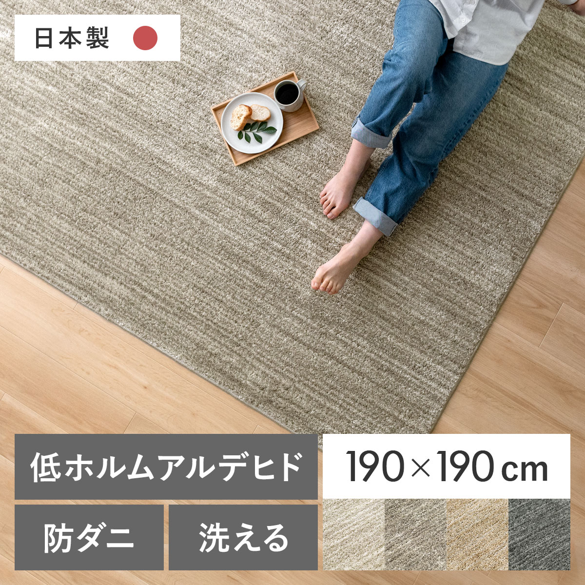 ラグ カーペット ラグマット 洗える おしゃれ 北欧 2畳 マット ウォッシャブル 防ダニ シャギーラグ 日..