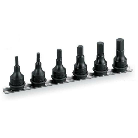 樂天商城 - TONE（トネ） インパクト用ヘキサゴンソケットセット（ホルダー付） HAH406 ●差込角12.7mm（1/2inch） ●ヘキサゴン ●ビット6.35mm