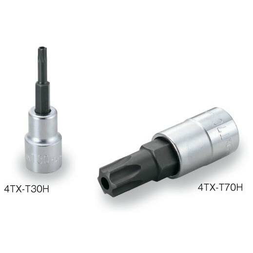 Nepros - TONE（トネ） トルクスソケット（いじり防止タイプ） 4TX-T70H ●差込角12.7mm（1/2inch） ●T型トルクス（いじり防止） ●T70H ●