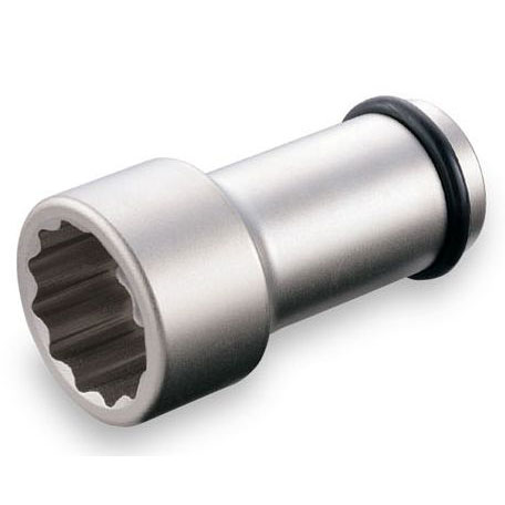 Koken - TONE（トネ） インパクト用ロングソケット（12角） 6NW-46L100 ●差込角19.0mm（3/4inch） ●二面幅46mm ●12角 ●二面幅46mm