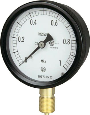 長野計器:密閉形圧力計 A枠立型 Φ75 最小目盛0.010 BC10-131-0.6MP オレンジブック 1614312